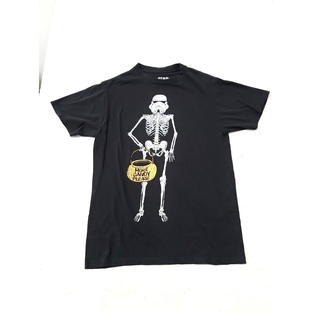 Boys Star Wars T-Shirt  XL Black Stormtrooper Halloween